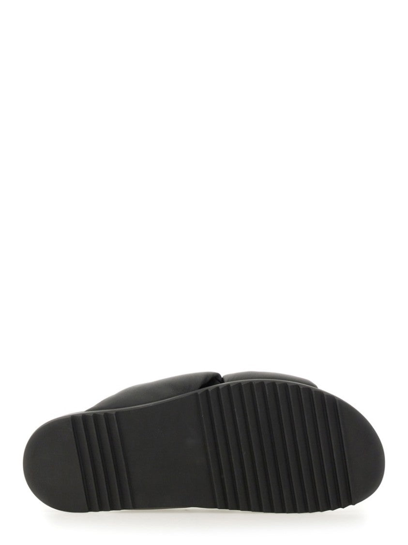 Twisted Design Lamb Leather Slides