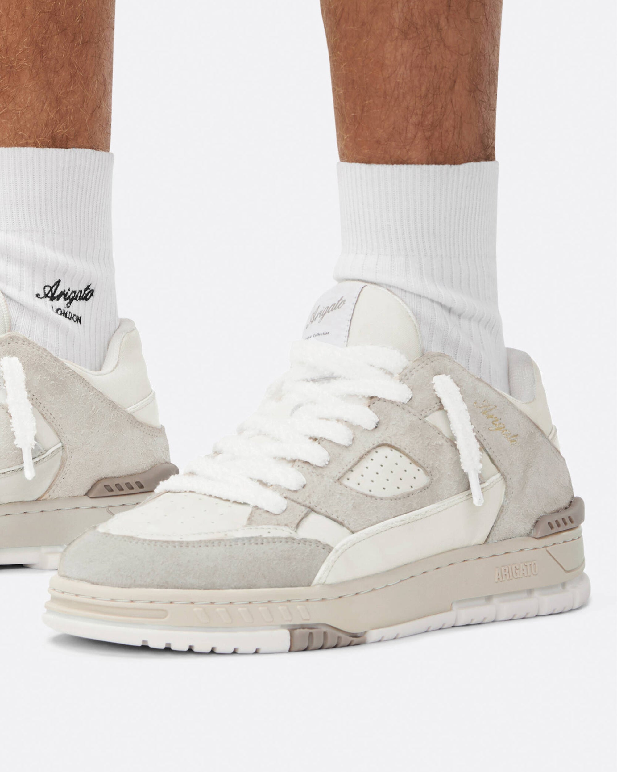Area Lo Puszyste Biało-Beżowo-Szare Sneakersy