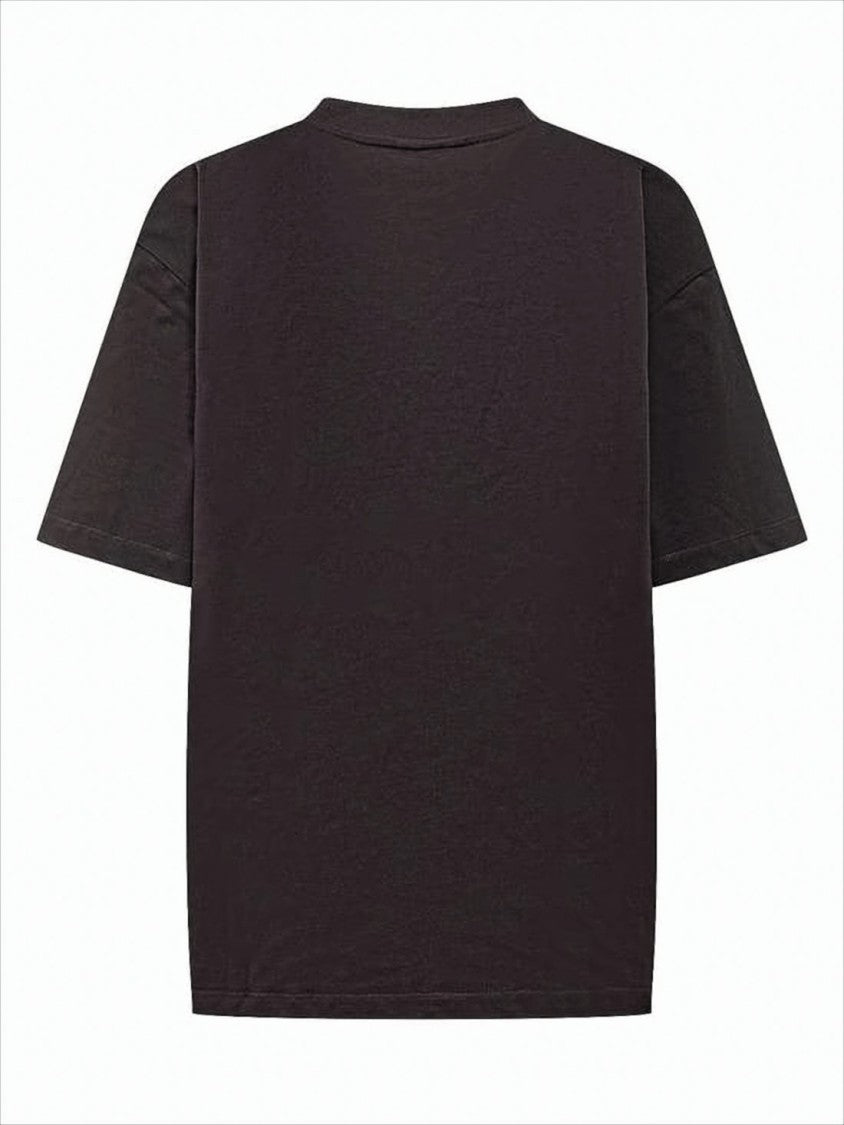 Relaxed-Fit Short-Sleeved T-Shirt with Heart Design