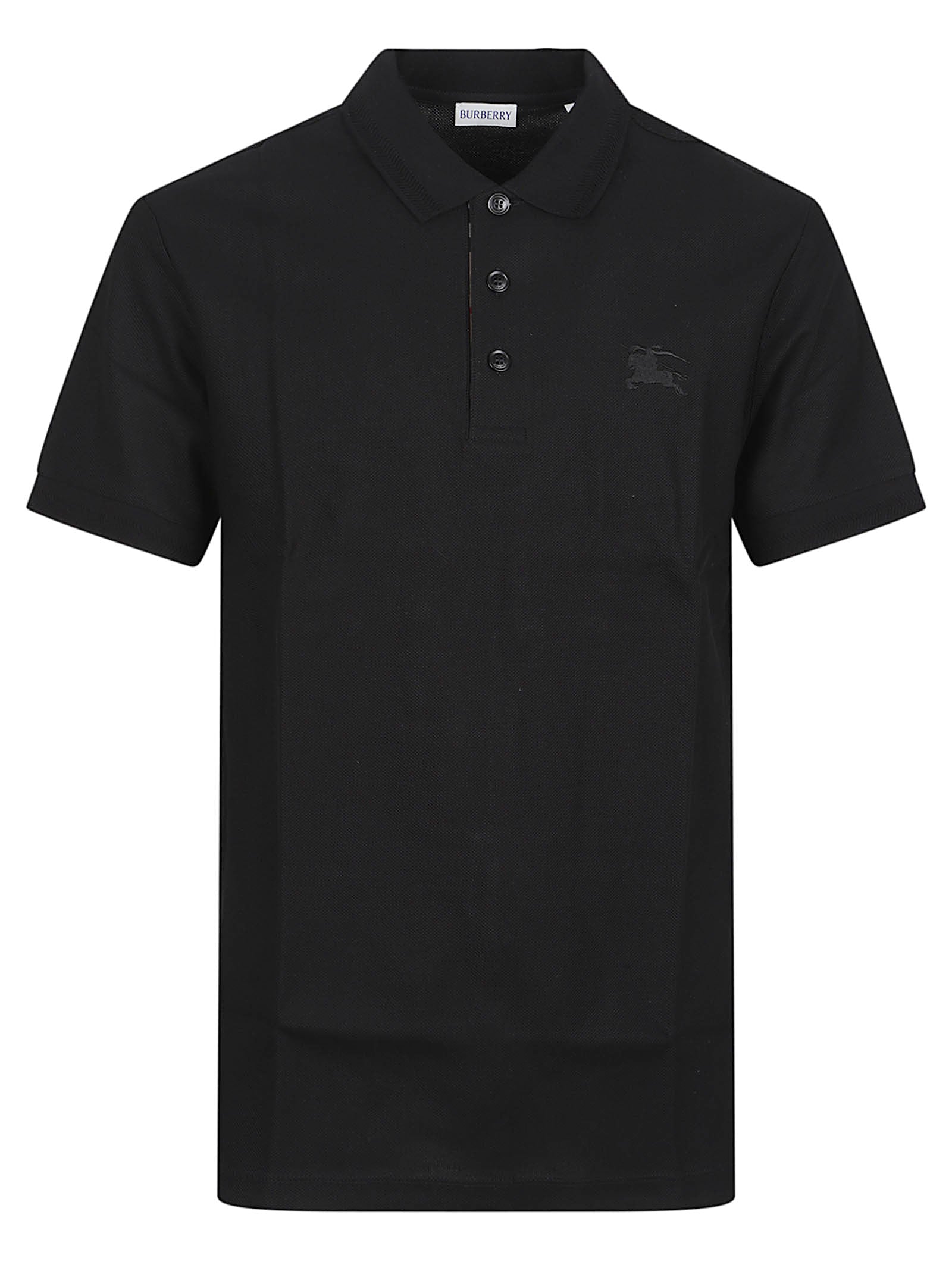 Cotton Polo Shirt with Equestrian Knight Design