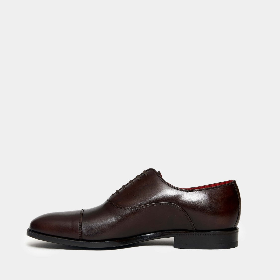 Dark Brown Leather Lace-Up