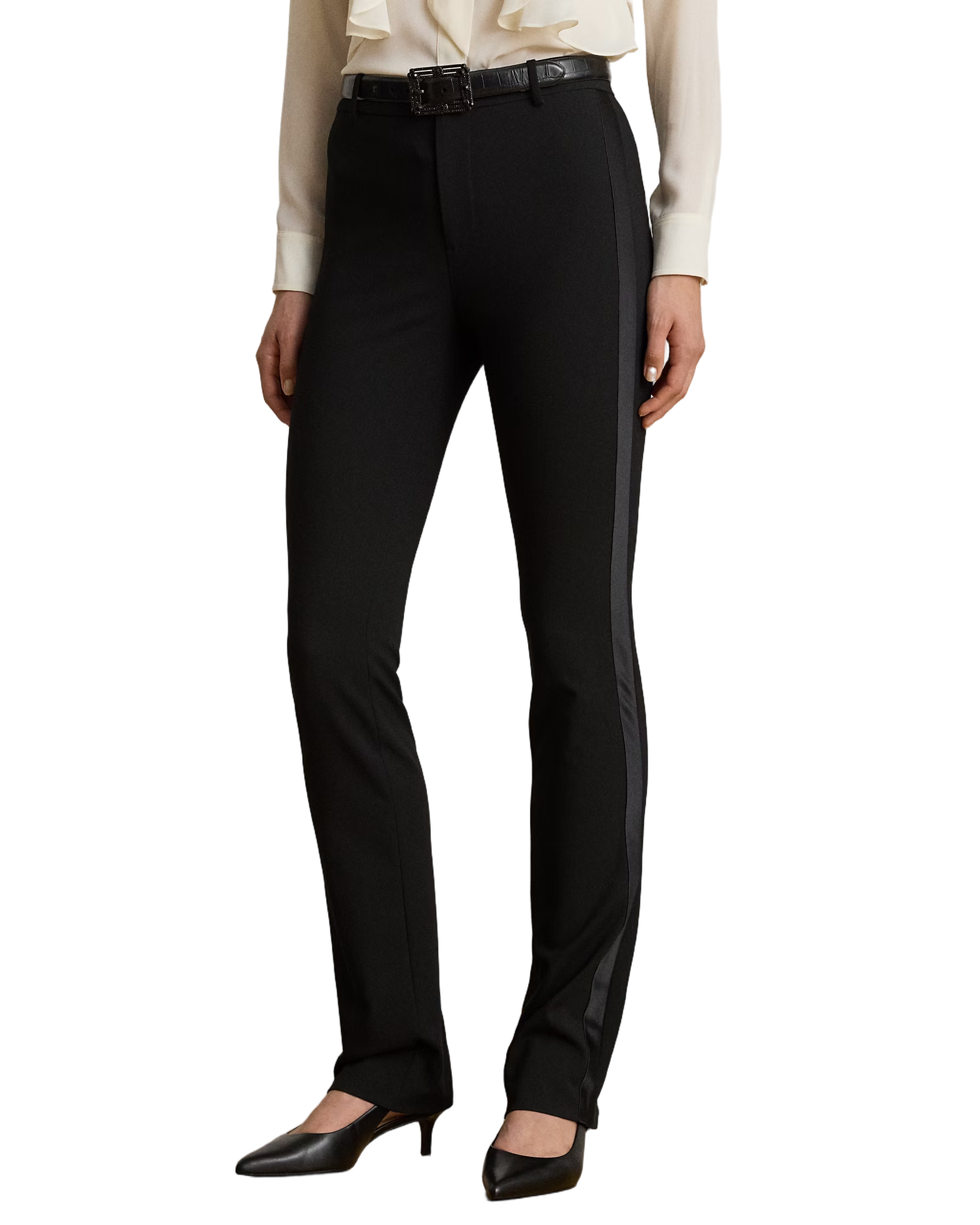 Korette Full-Length Flat-Front Pants With Modern Silhouette