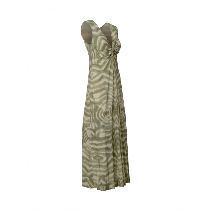 Ff-0030-0130 Multicolor Viscose Long Dress
