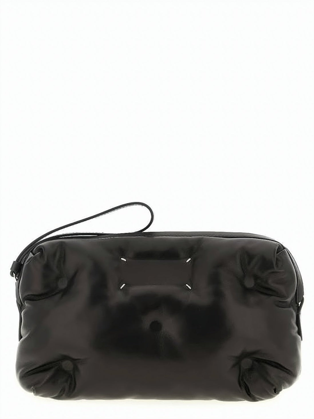 Gathered Texture Lamb Leather Camera Bag