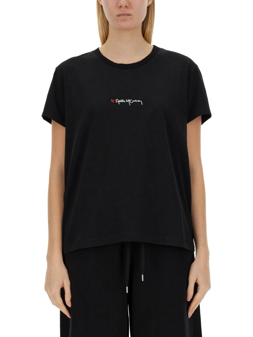 Oversized Black T-Shirt With Subtle Logo Detail