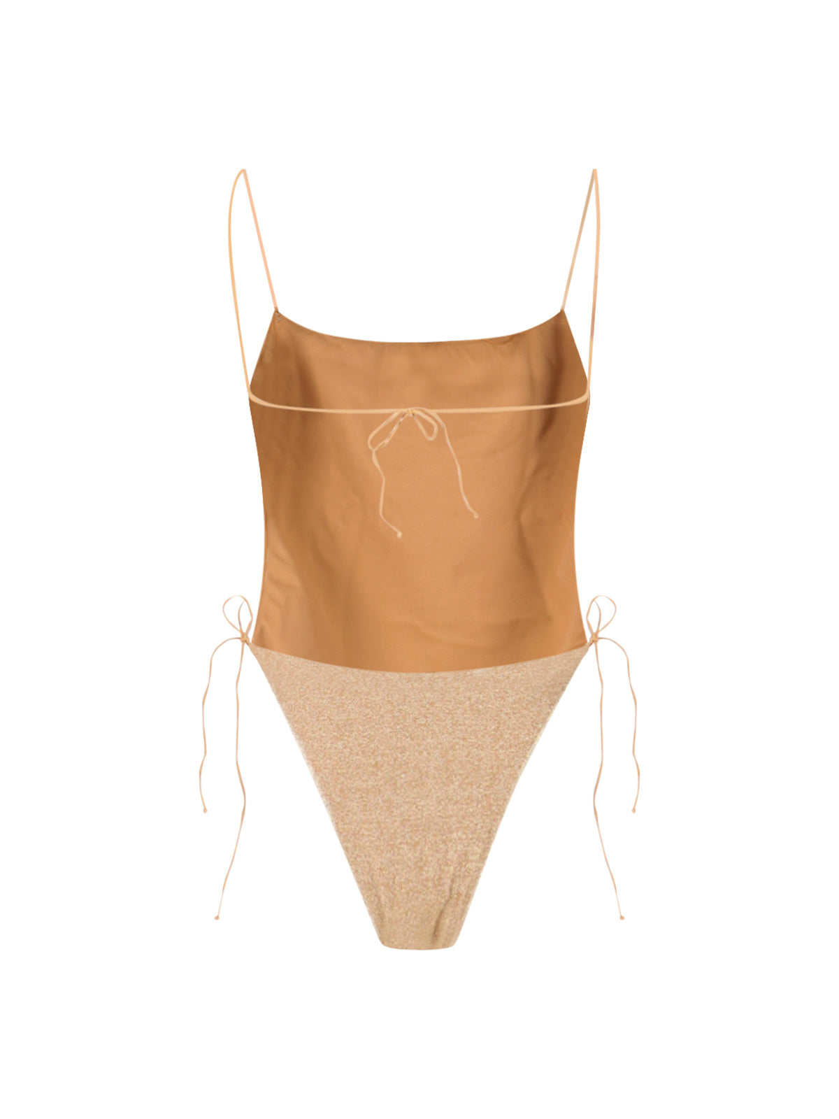 Gold Lumière Metallic One-Piece Swimsuit