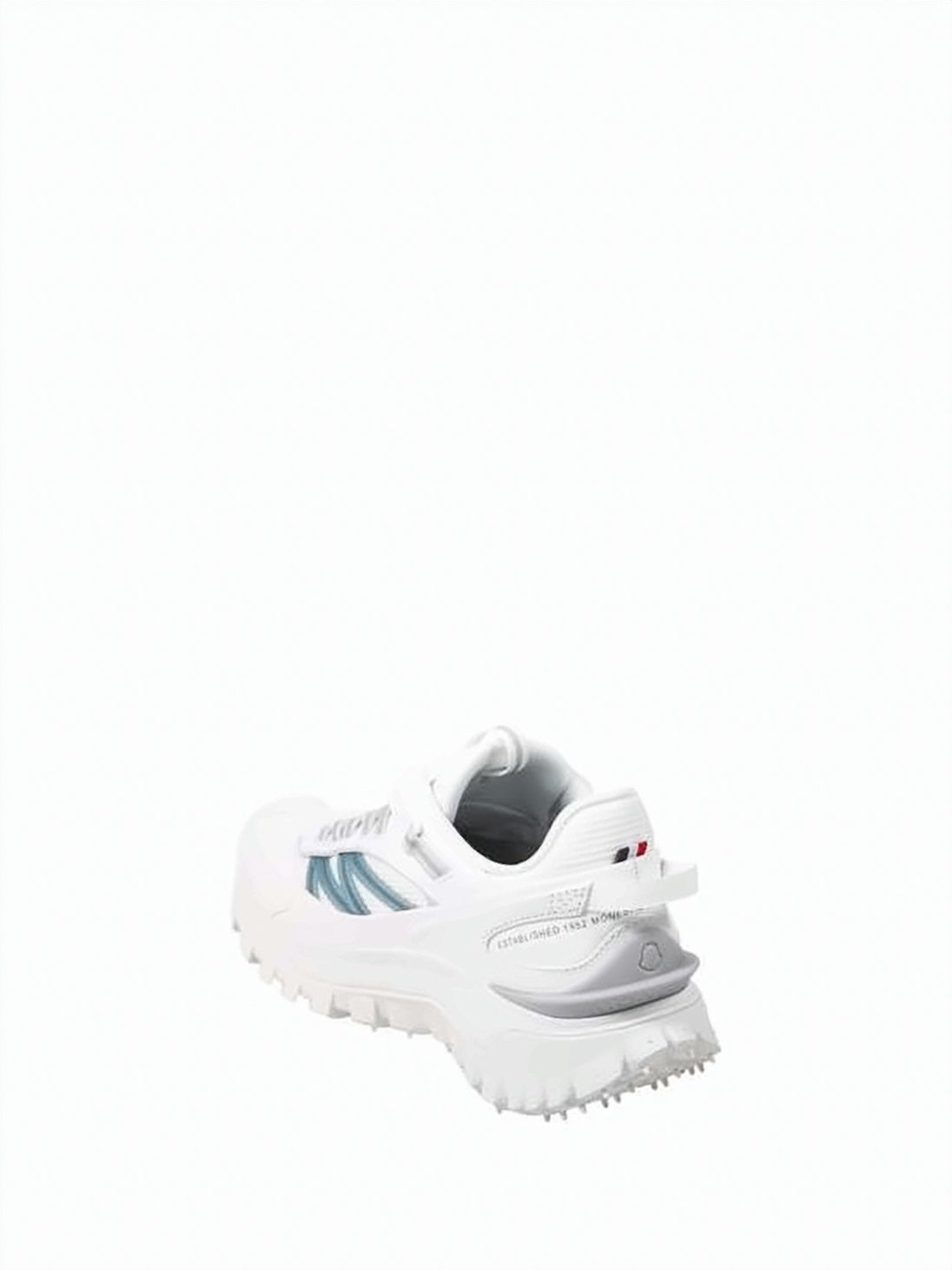 Sporty White Sneakers with Material Mix
