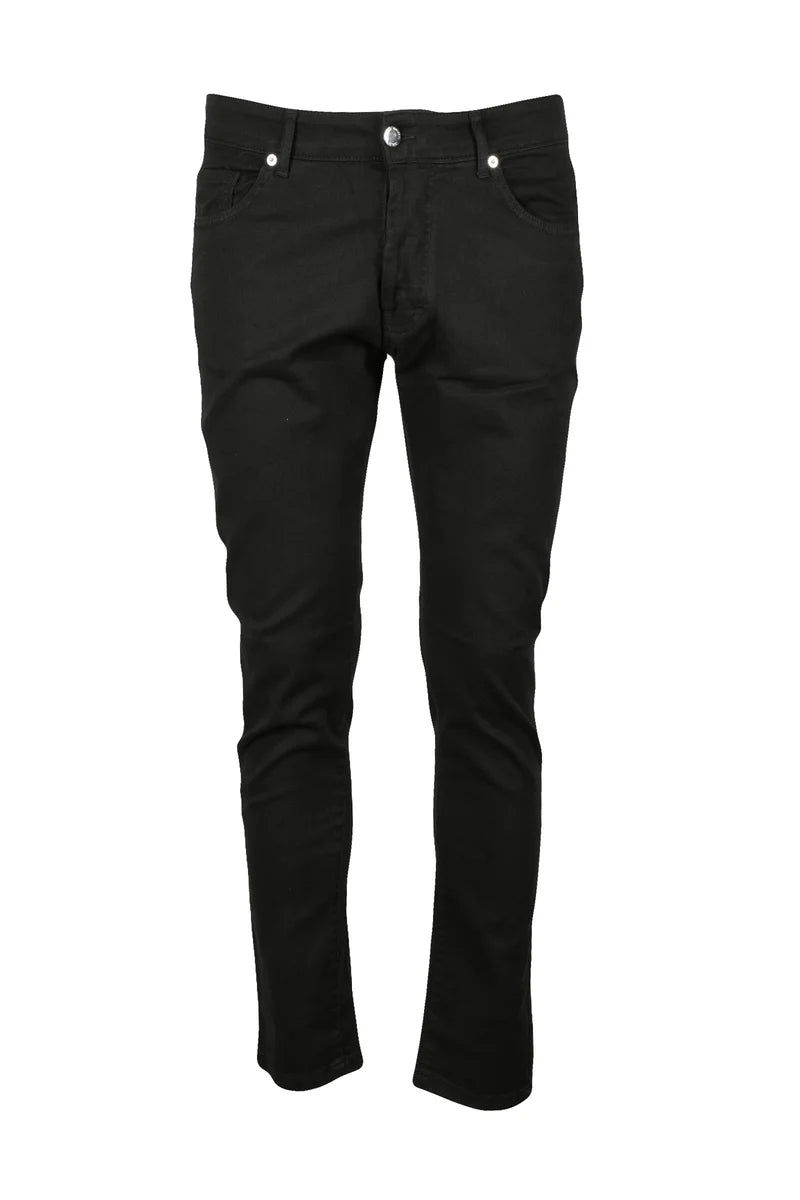 Slim Fit Black Stretch Denim Jeans