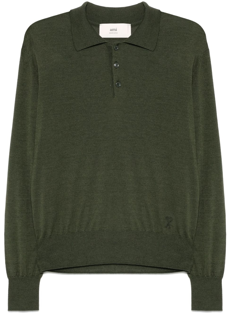 Moss Green Long Sleeve Polo