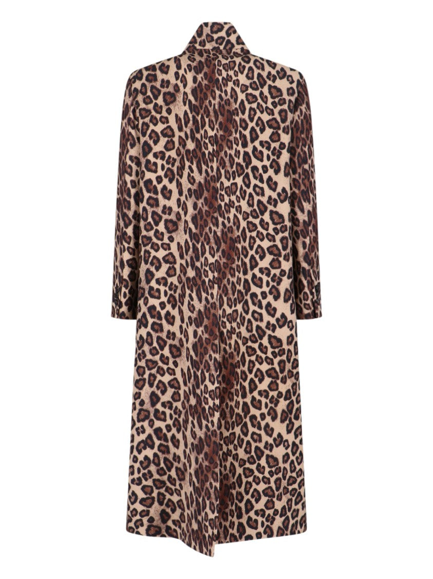Structured Multicolor Coat With Zipper Closure