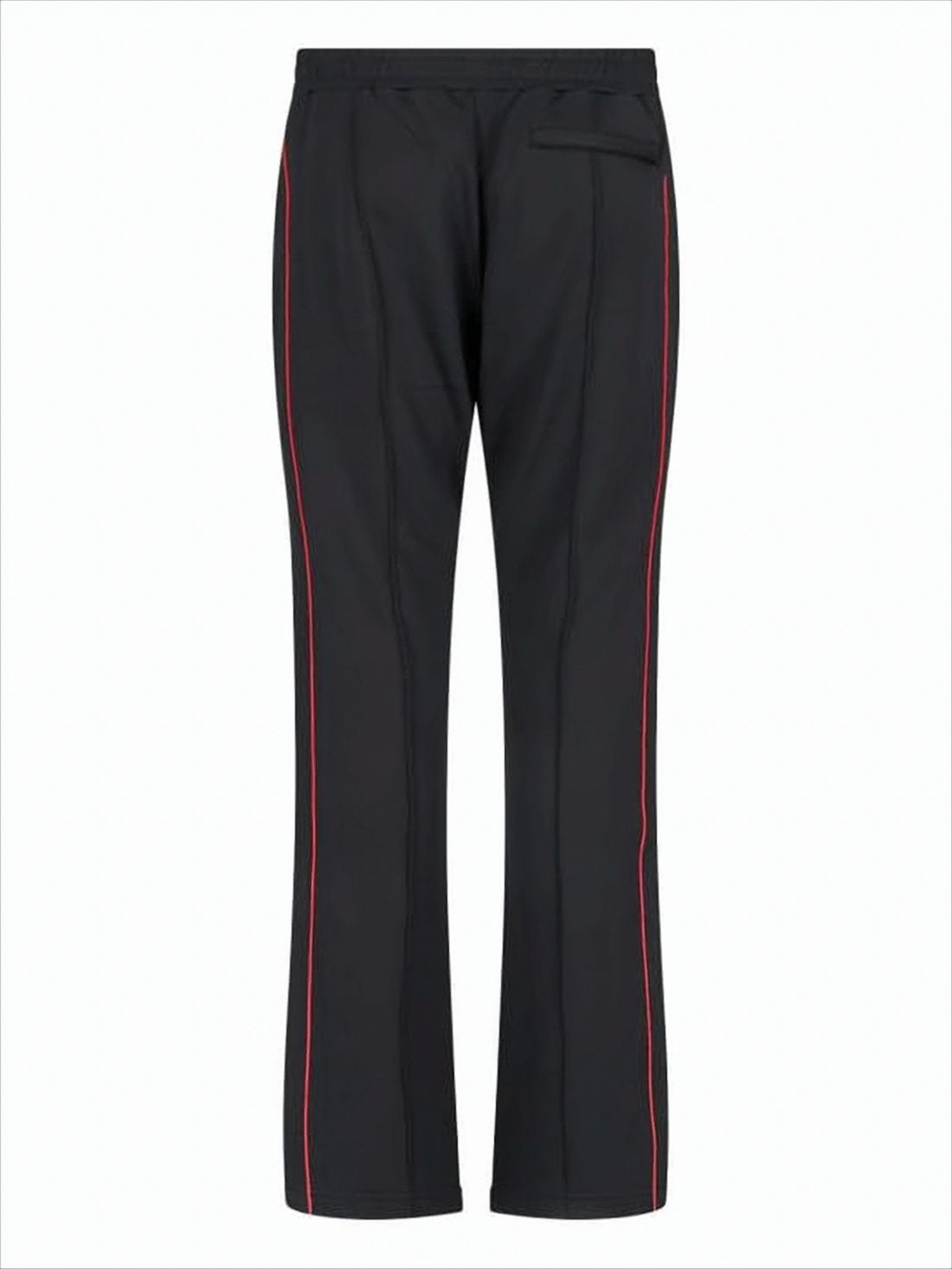 Straight-Leg Pants with Red Piping