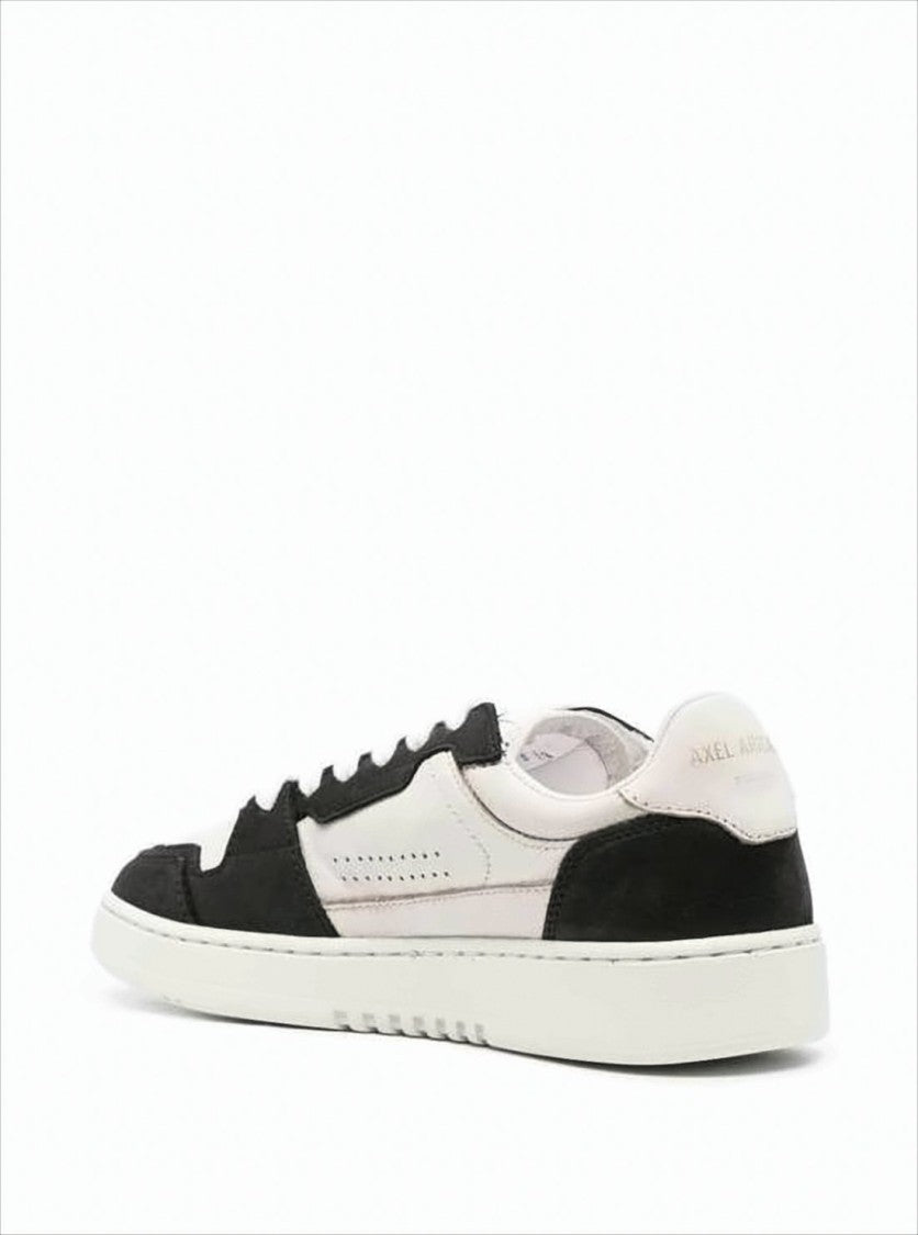 Low-Top Sneakers with Leather and Suede Panels