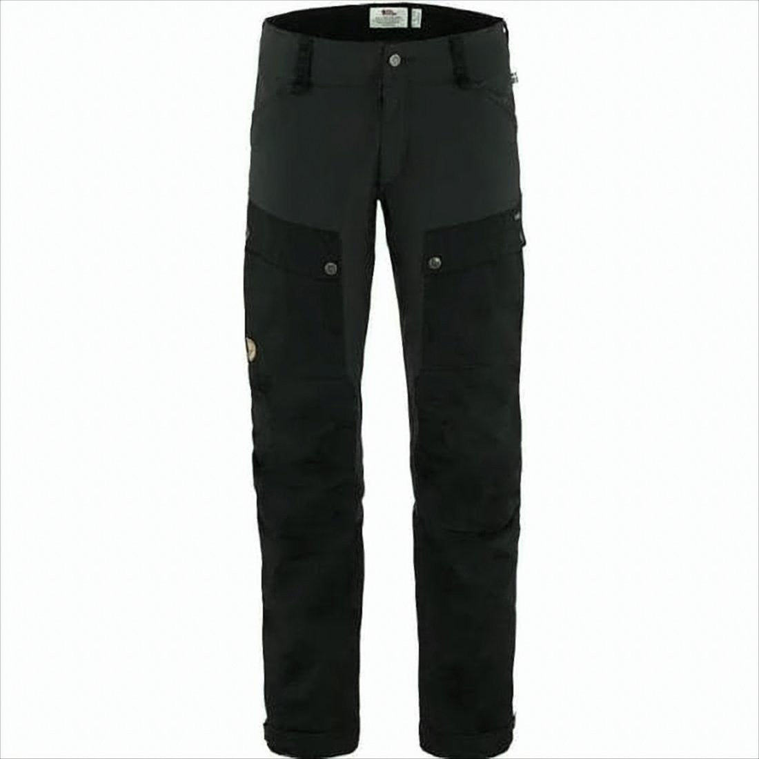 Two-Tone Straight Fit Pants with Reinforced Panels