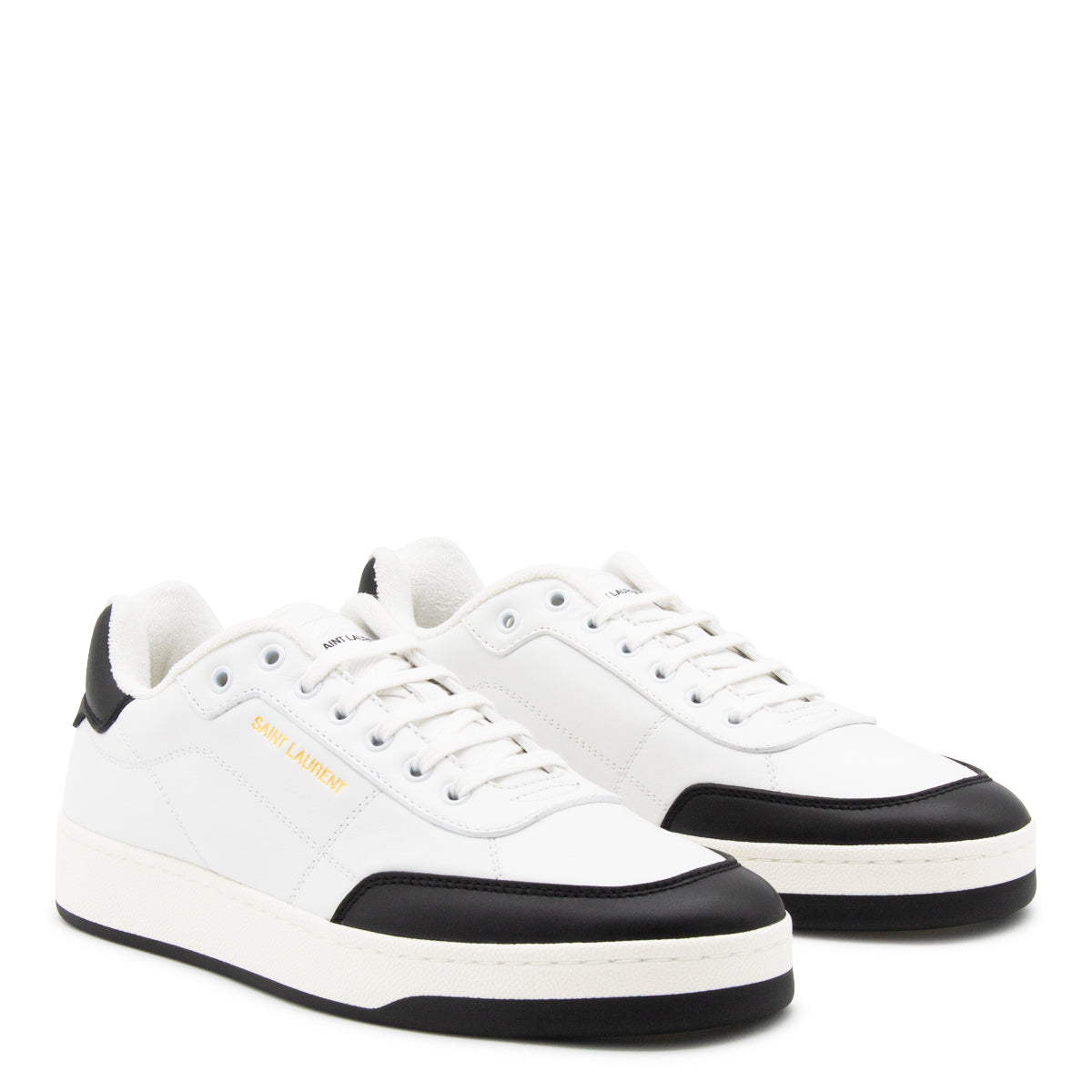 Round Toe Leather Sneakers