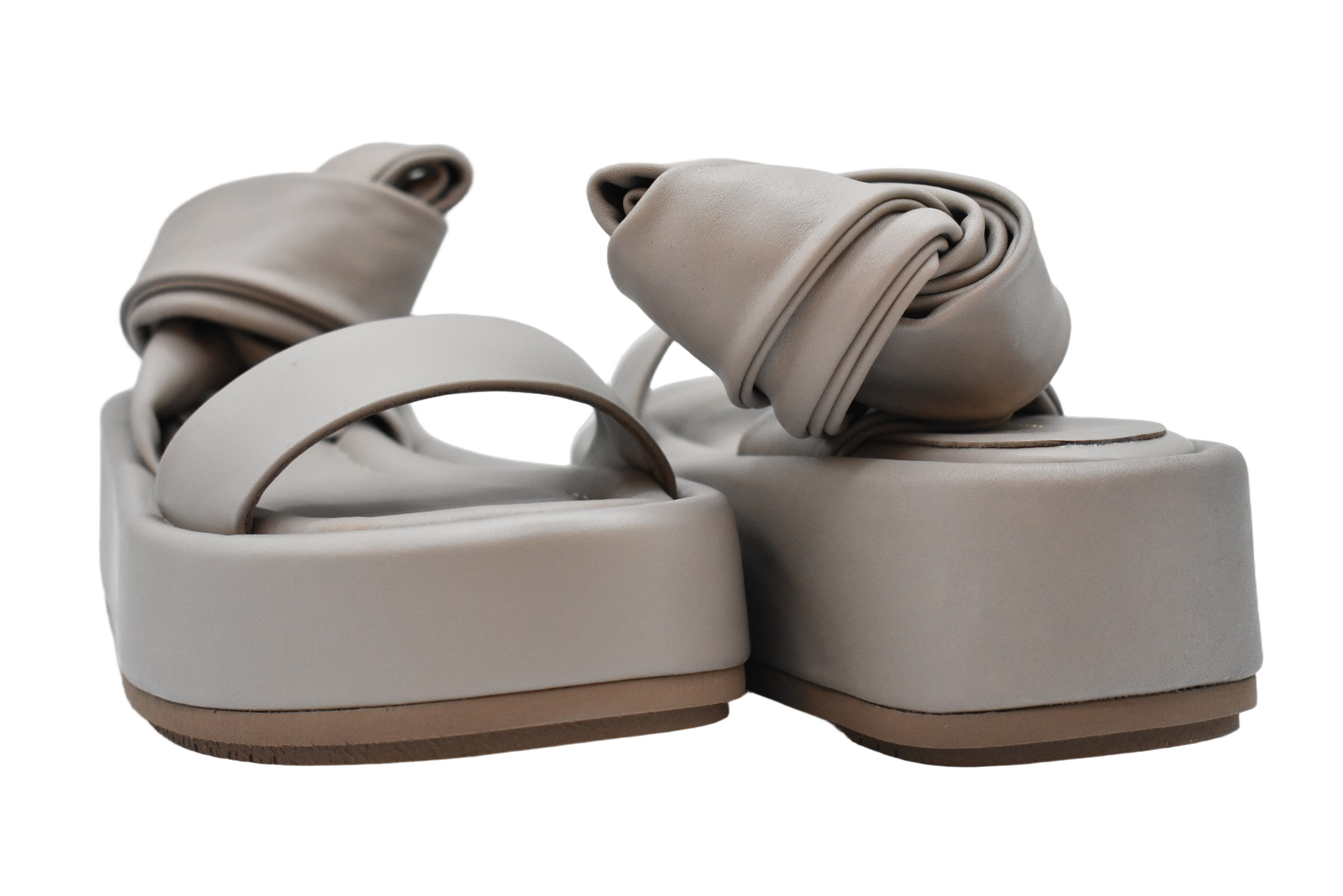 Dove Grey Platform Sandals