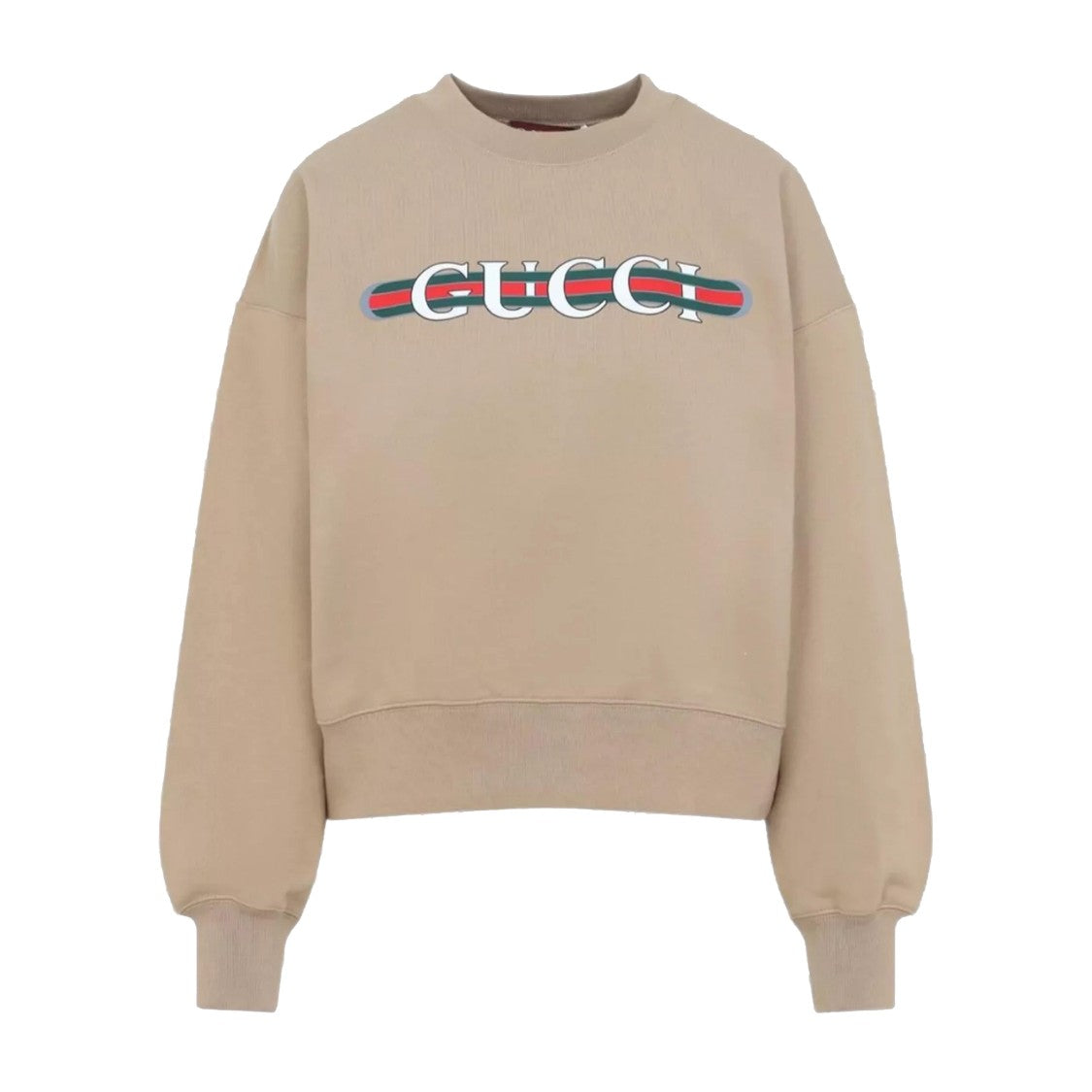 Boxy Sweatshirt With Bold Logo And Relaxed Silhouette