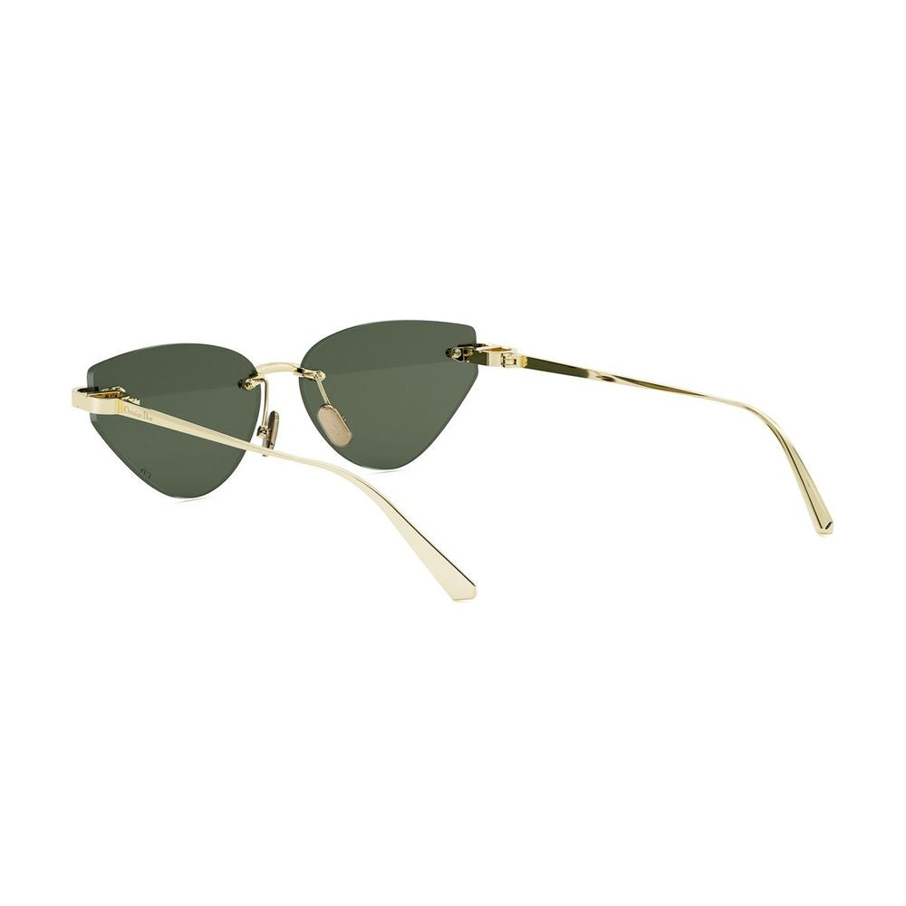 C B5U Butterfly-Shaped Gold Metal Cdior B5U Sunglasses