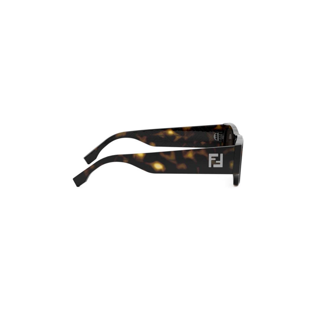 Fe40144i Rectangular Tortoiseshell Sunglasses