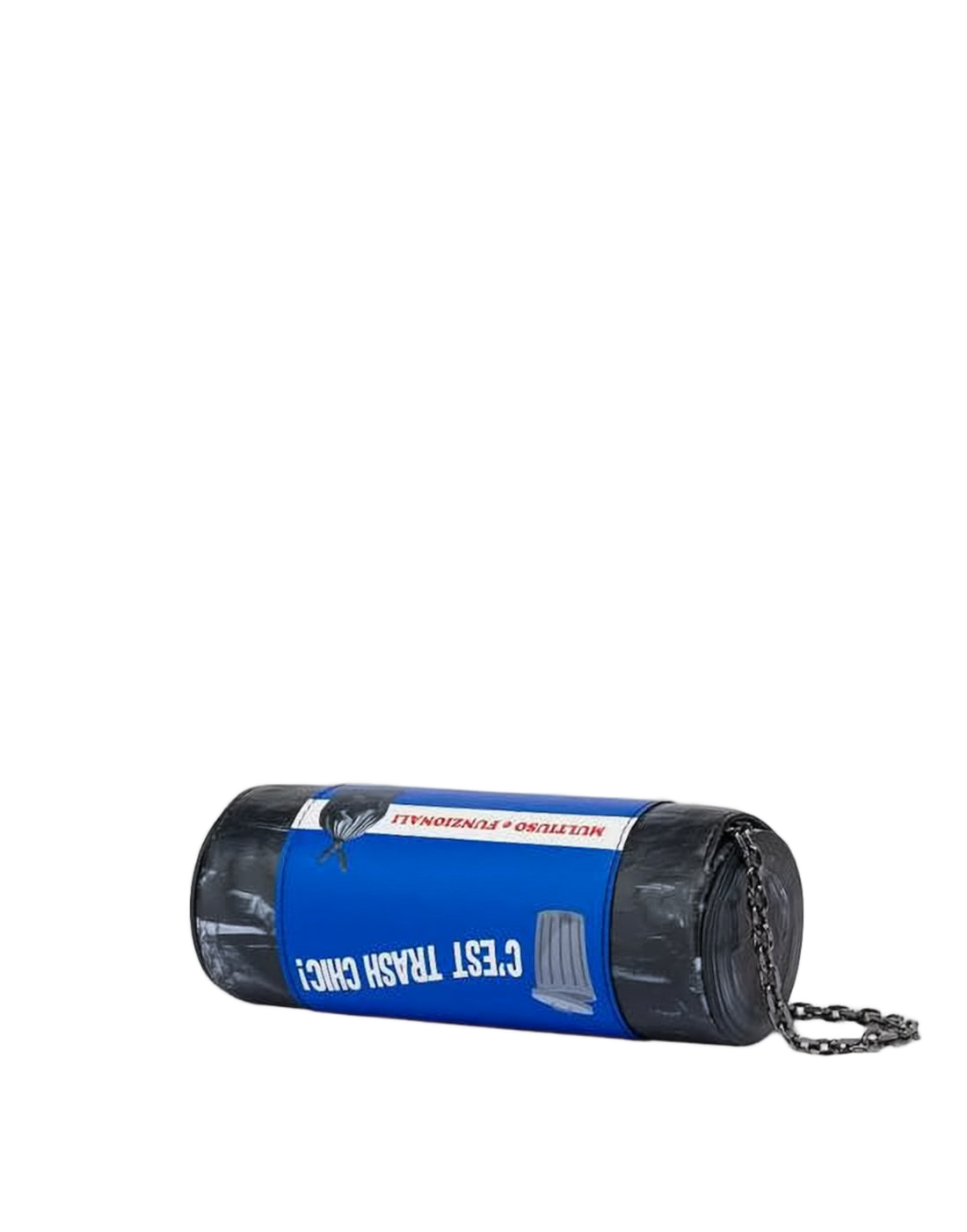 Cylindrical Black Clutch with Glossy Finish