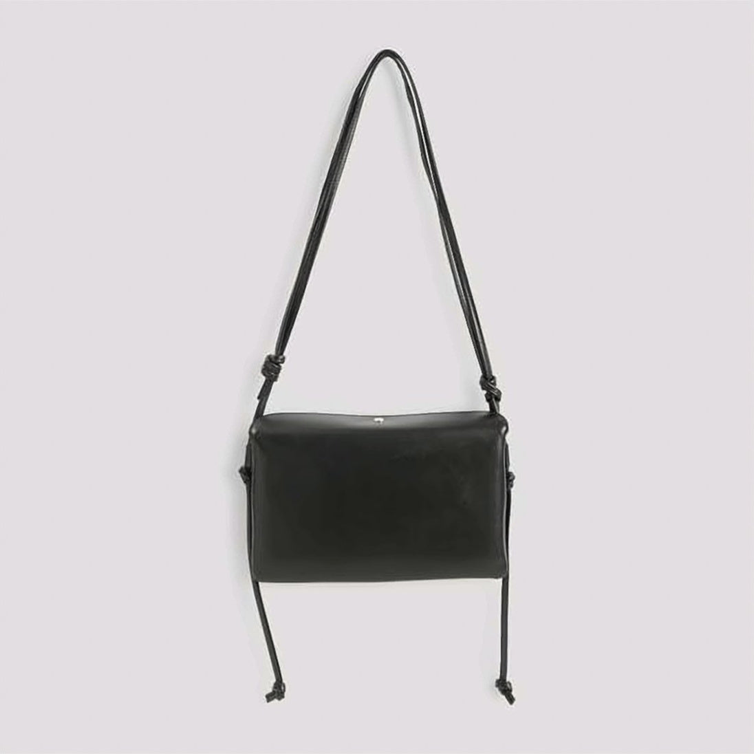 Structured Flap Shoulder Bag in Smooth Lambskin