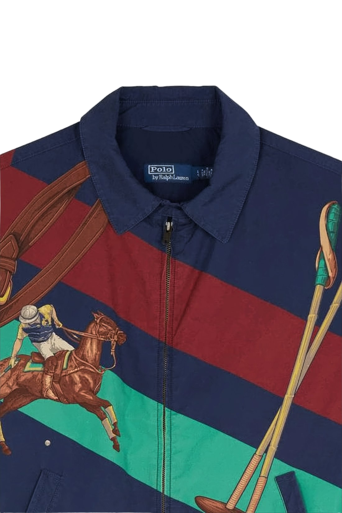 Cropped Jacket with Equestrian Theme