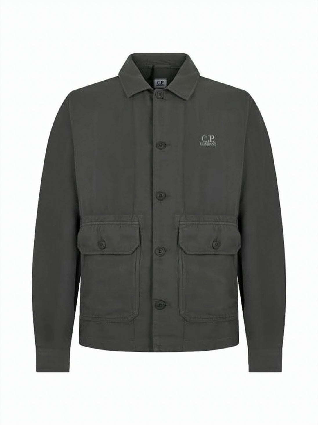 Long-Sleeve Button-Up Shirt With Flap And Patch Pockets