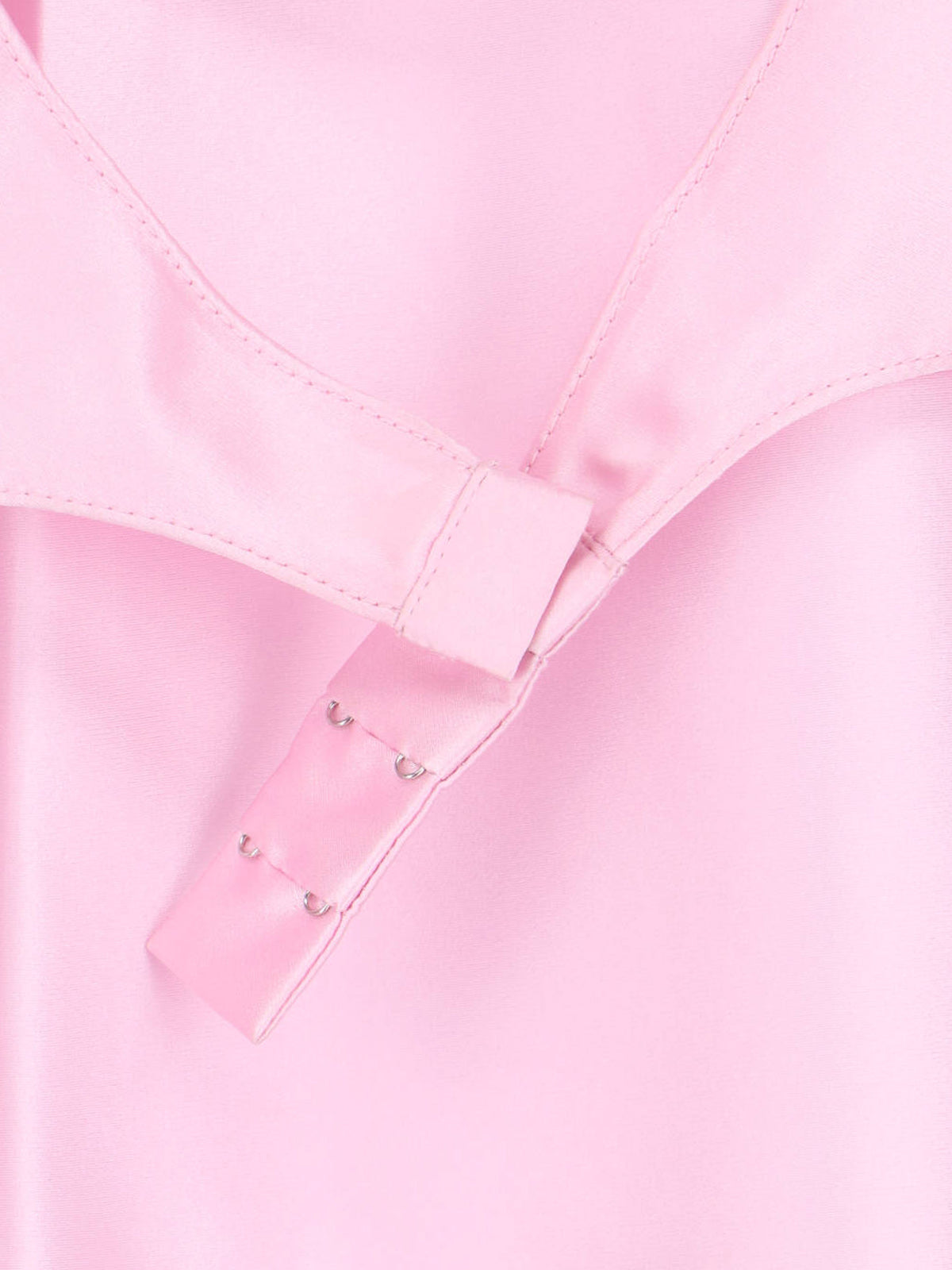 Pink Silk Embroidered Logo Mini Dress