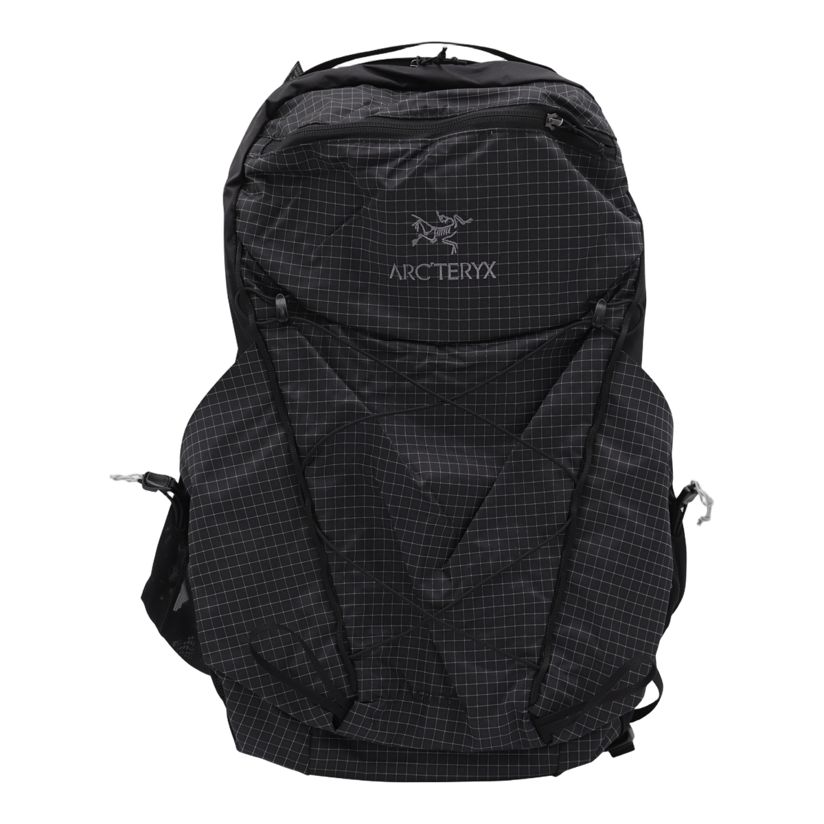 Black Backpack With Multi-Compartment Design And Logo