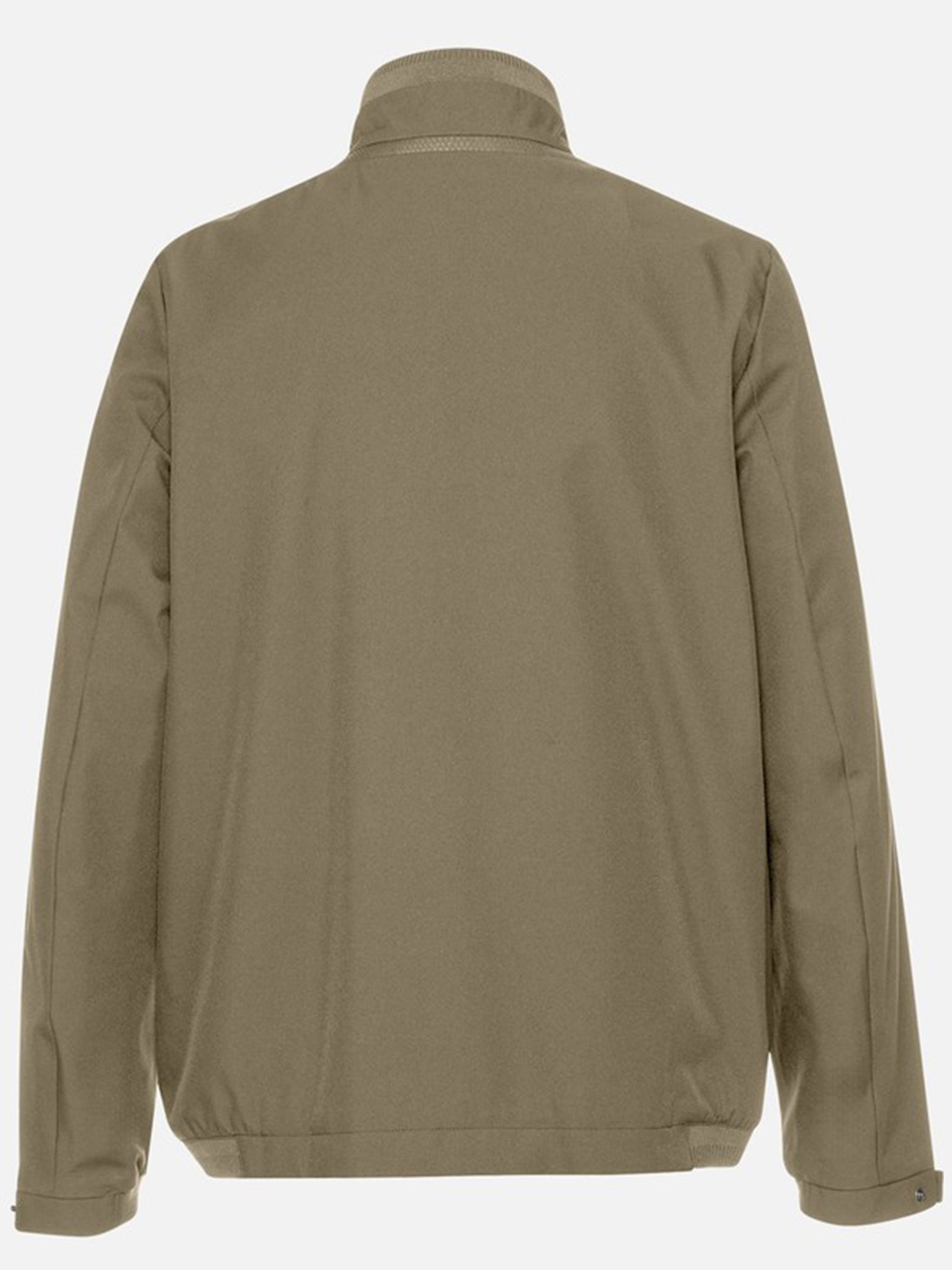 Spherica Brown Minimalist High Collar Jacket
