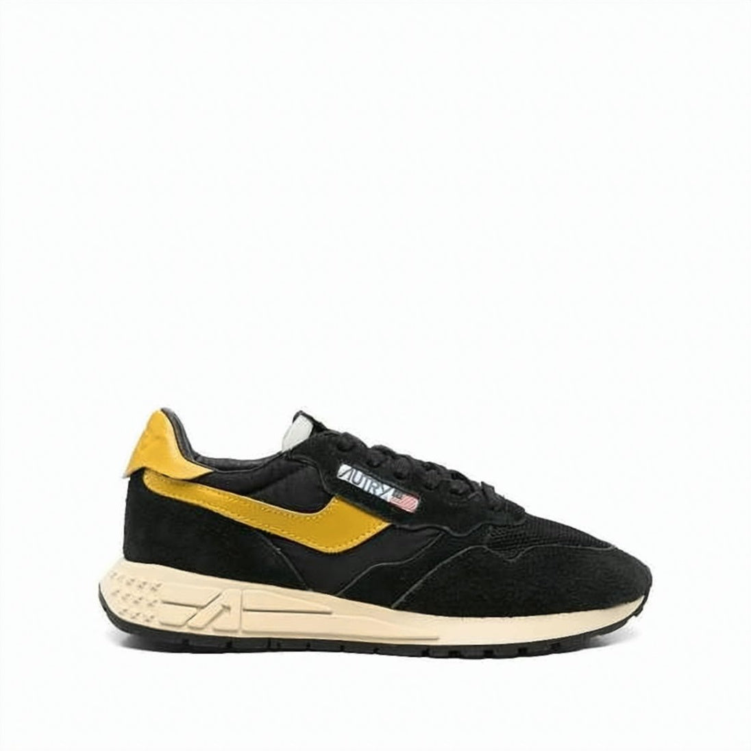 Low-Top Sneakers with Suede and Nylon Upper