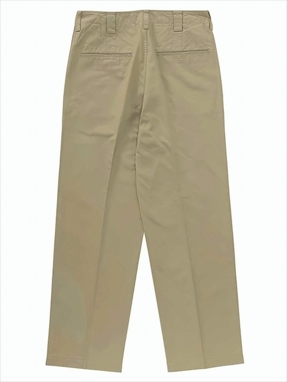 Classic Mid-Rise Straight Pants with Structured Fabric