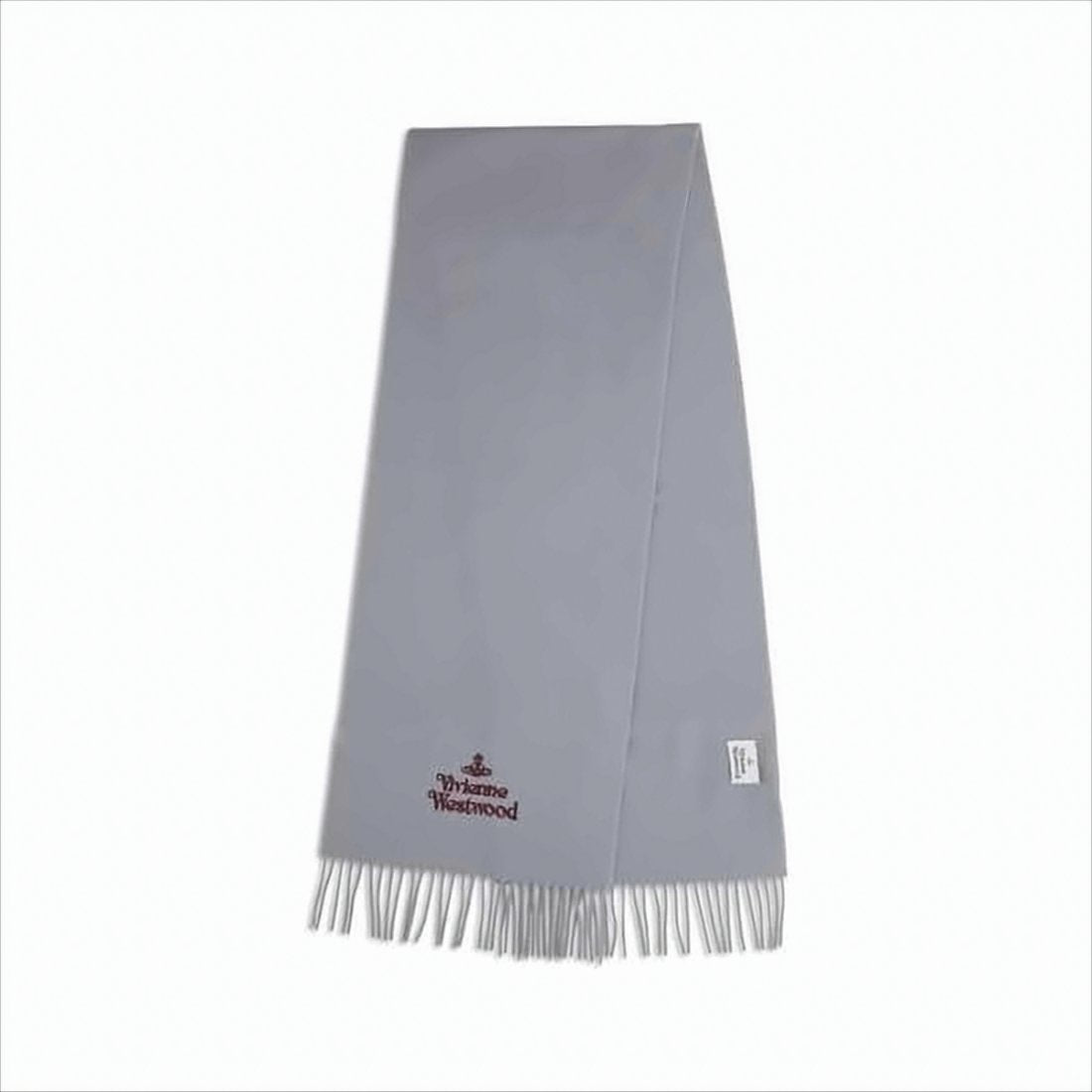 Embroidered Logo Wool Scarf