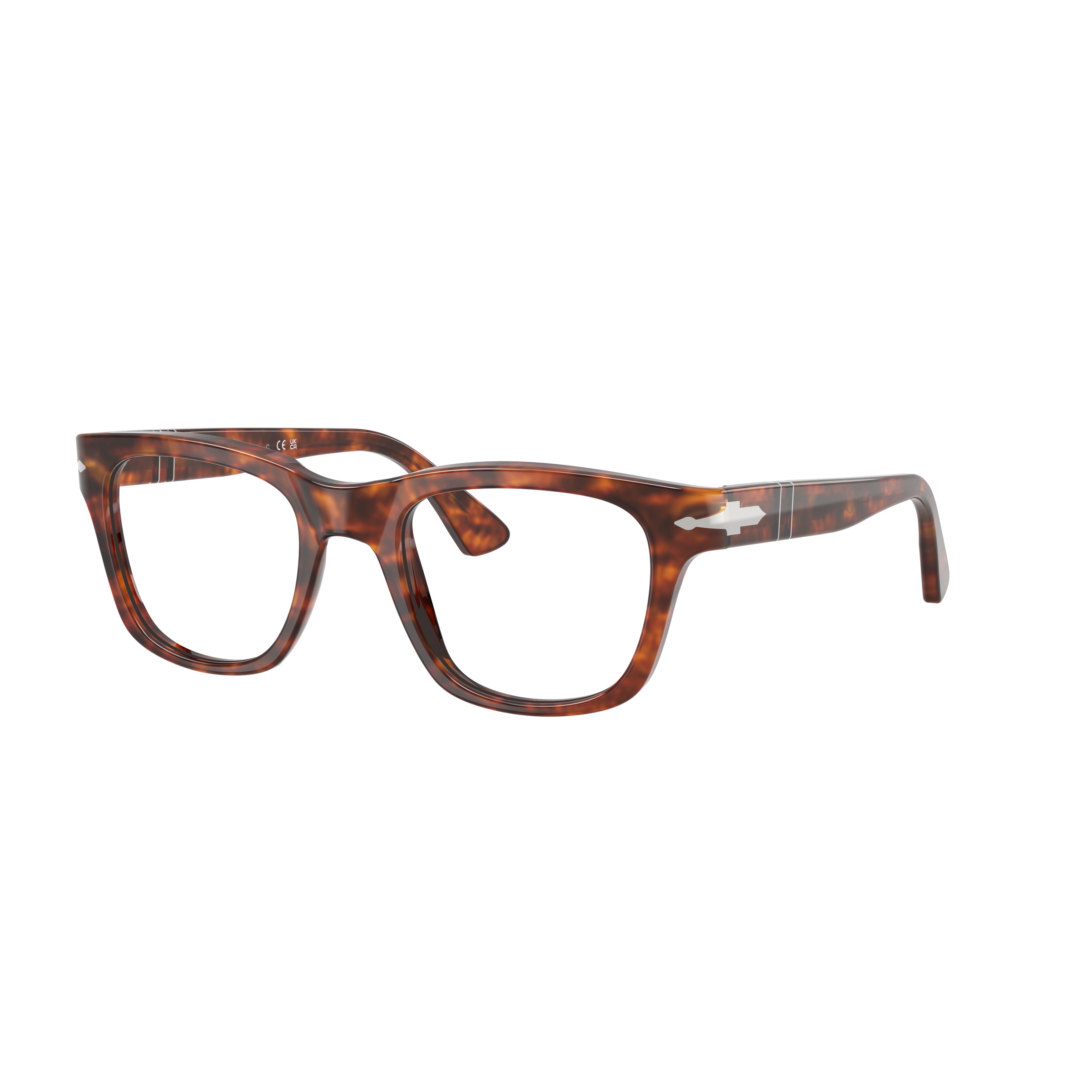 0po3389v Oversized Square Frame Tortoiseshell Eyeglasses