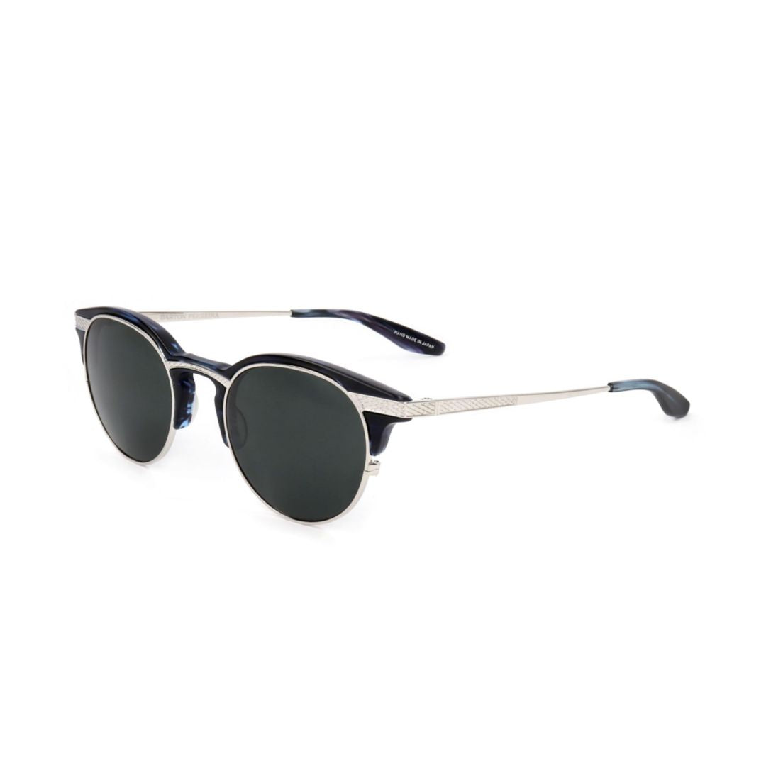 Bp0092 481oj Round Dark Lens Sunglasses with Textured Metal Frame