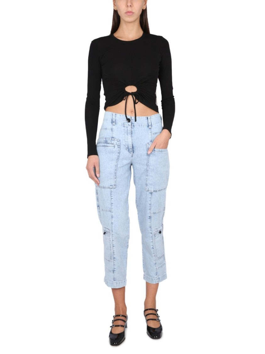 Cropped Top With Circular Cut