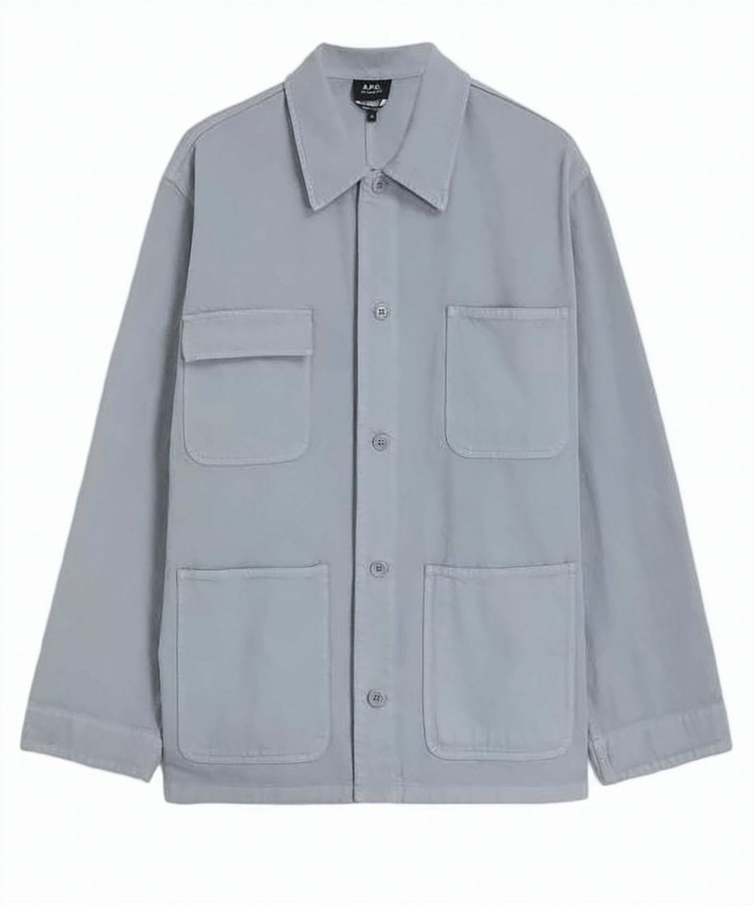 Light Blue Cotton Utility Jacket