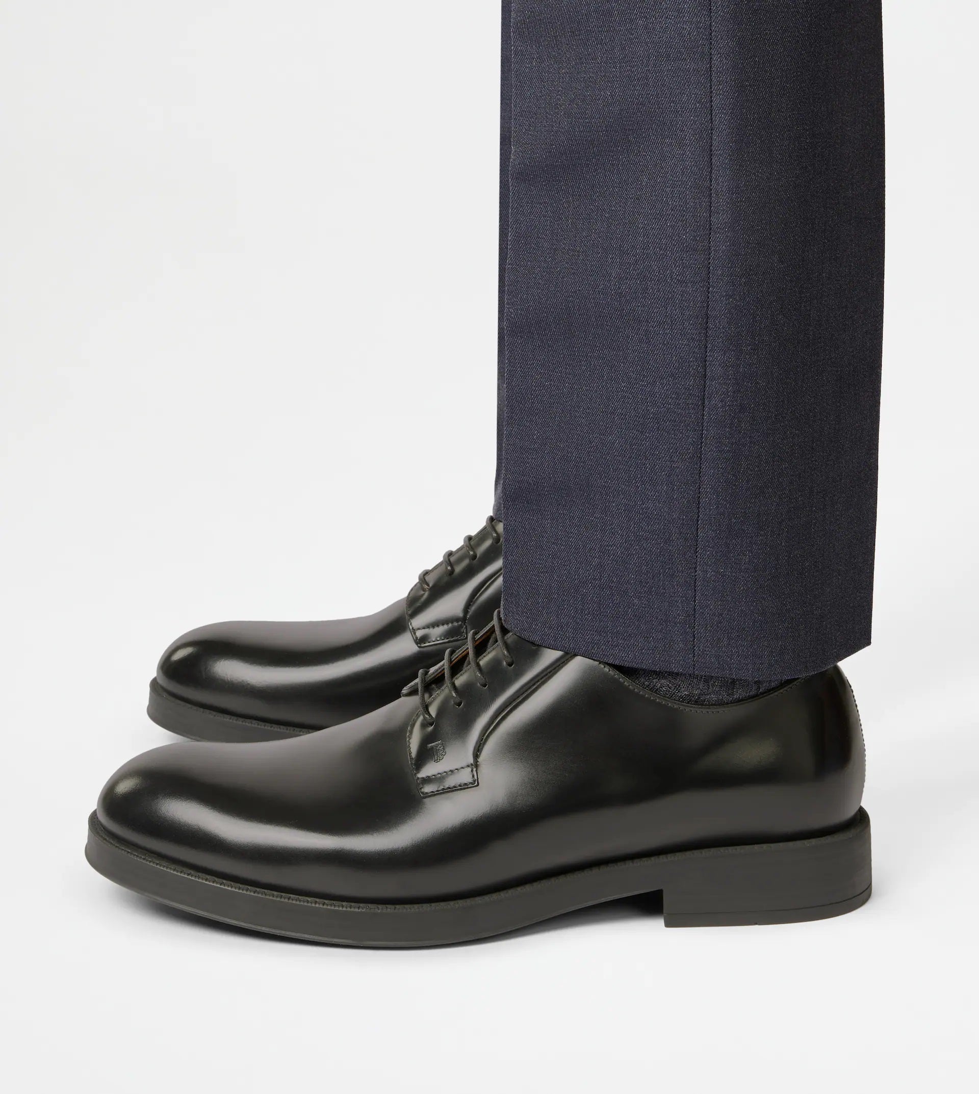Black Derby Formale Gomma 75L Shoes