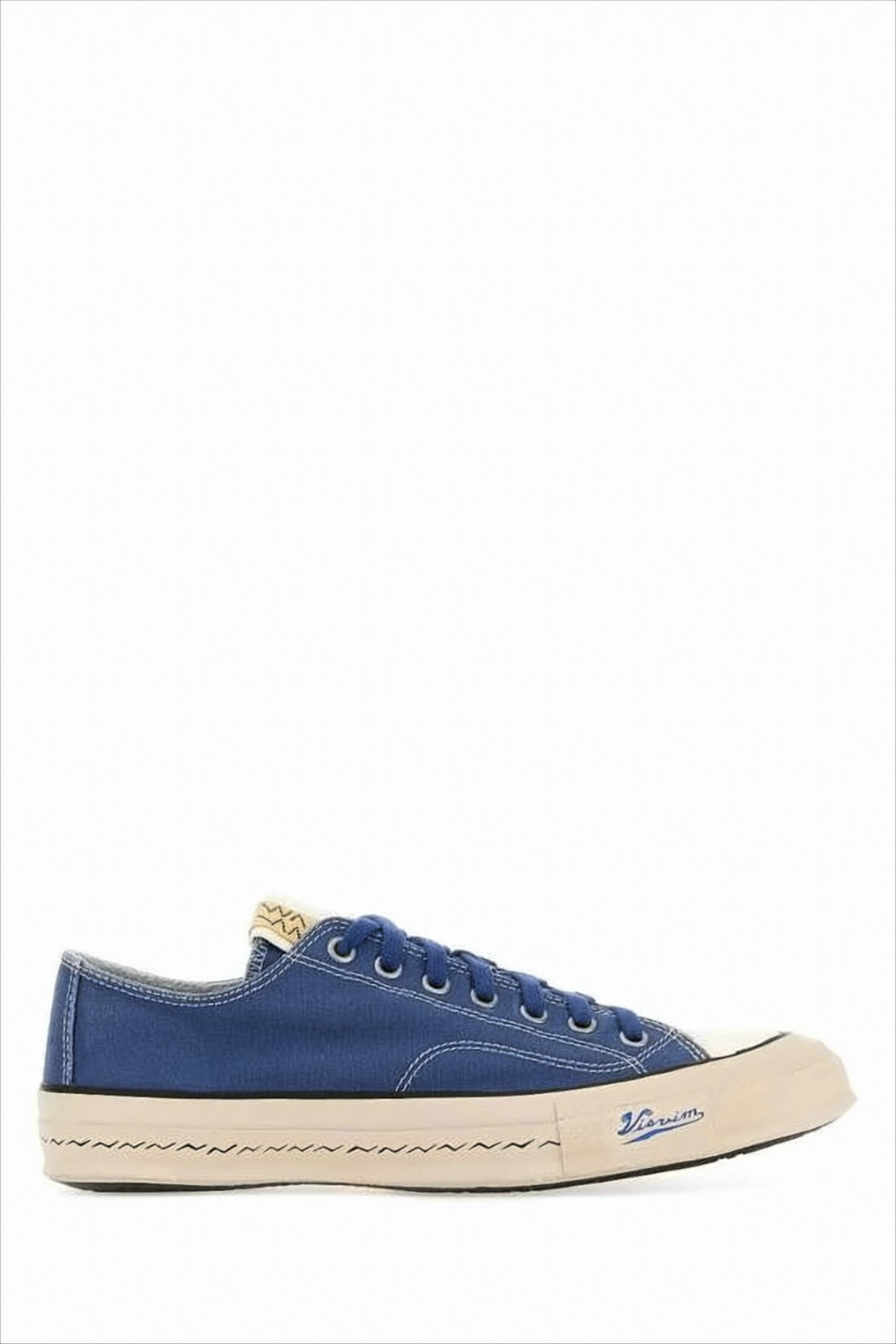 Low-Top Sneakers with Cow Leather Accents