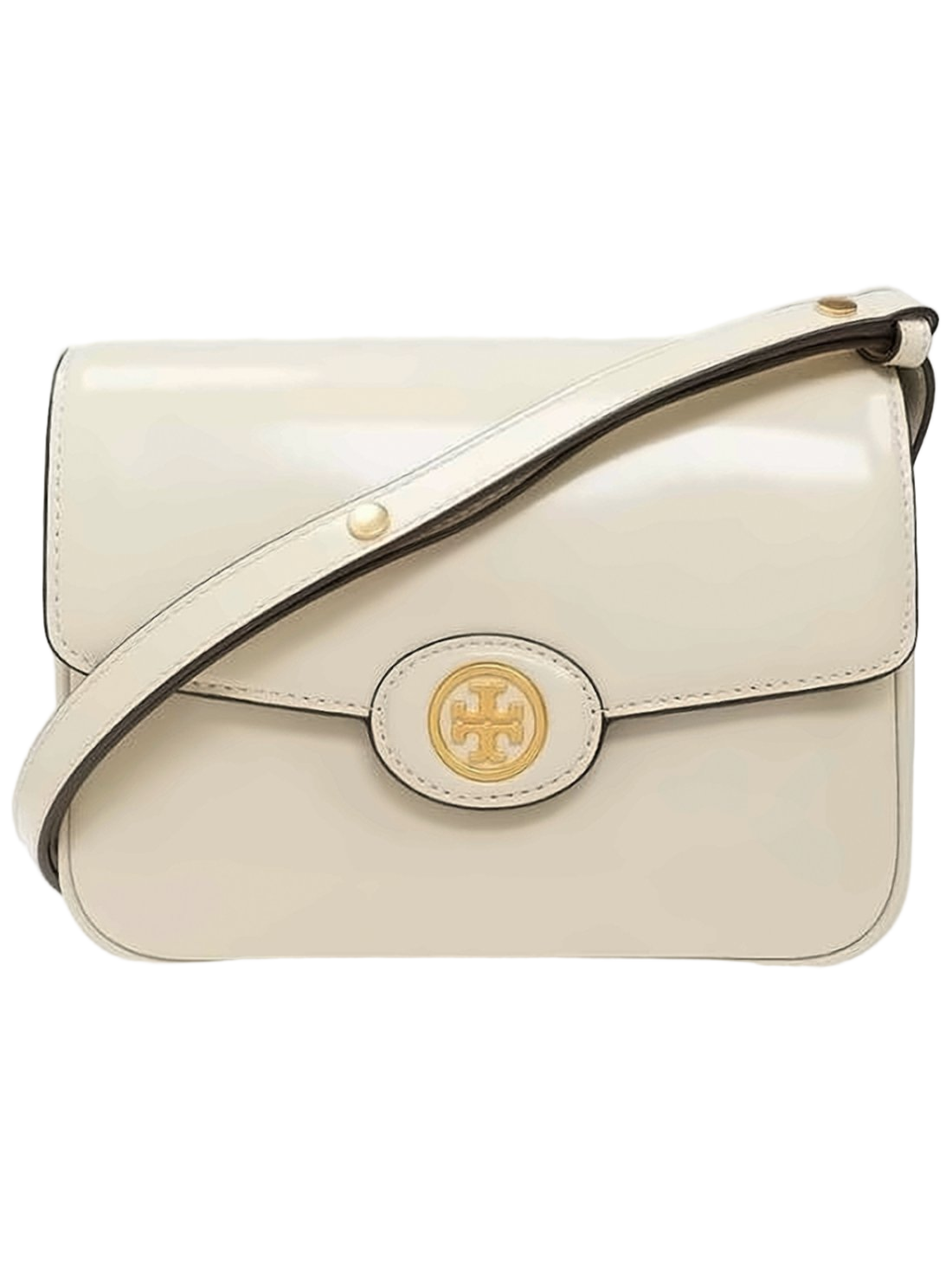 Glossy Calf Leather Shoulder Bag