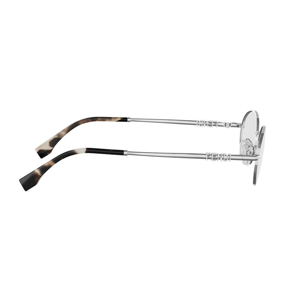 Fe50140U Fendigraphy Oval Silver Glasses
