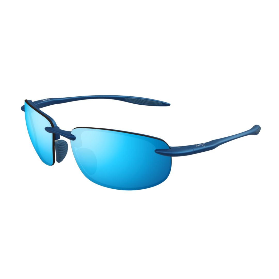 Hookipa Ultra Rimless Sunglasses with Vibrant Blue Mirrored Lenses