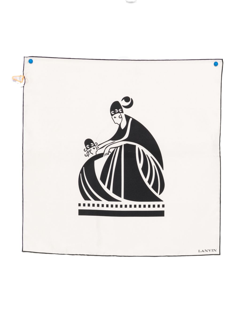 Off-White Silk Scarf