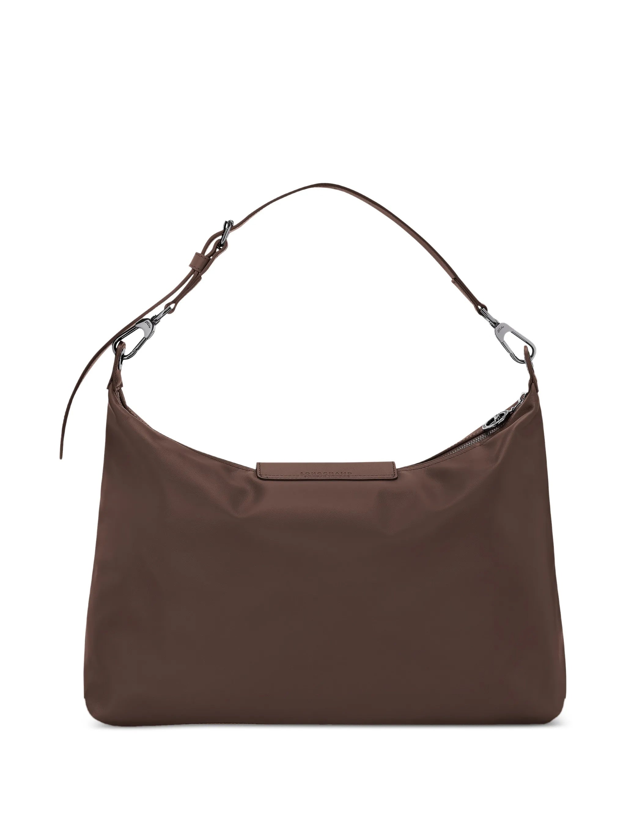 Rectangular Brown Shoulder Bag With Adjustable Strap