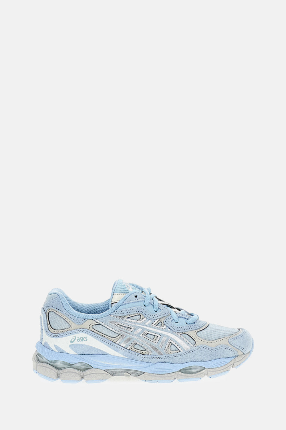 Light Blue 'Gel-Nyc Upper' Leather Sneakers