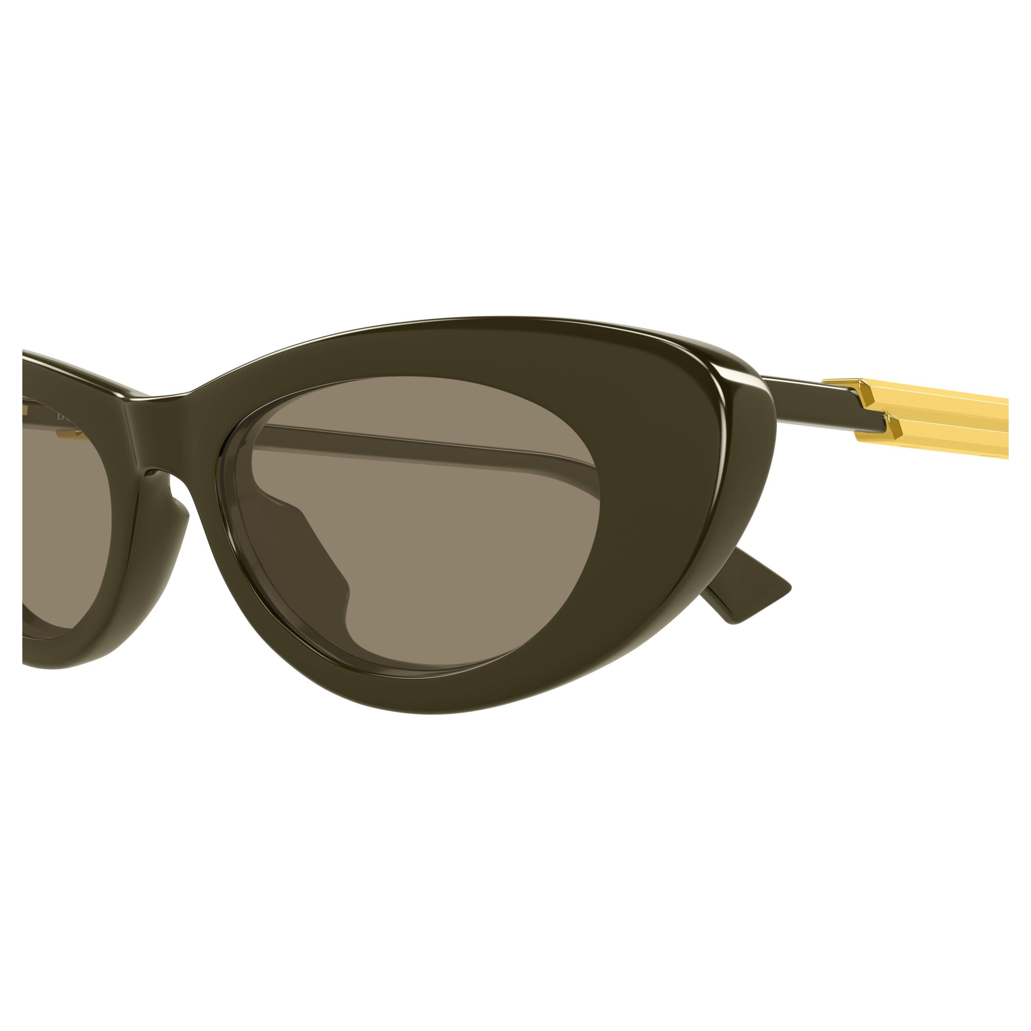 Bv1447s Glossy Dark Olive Cat-Eye Sunglasses