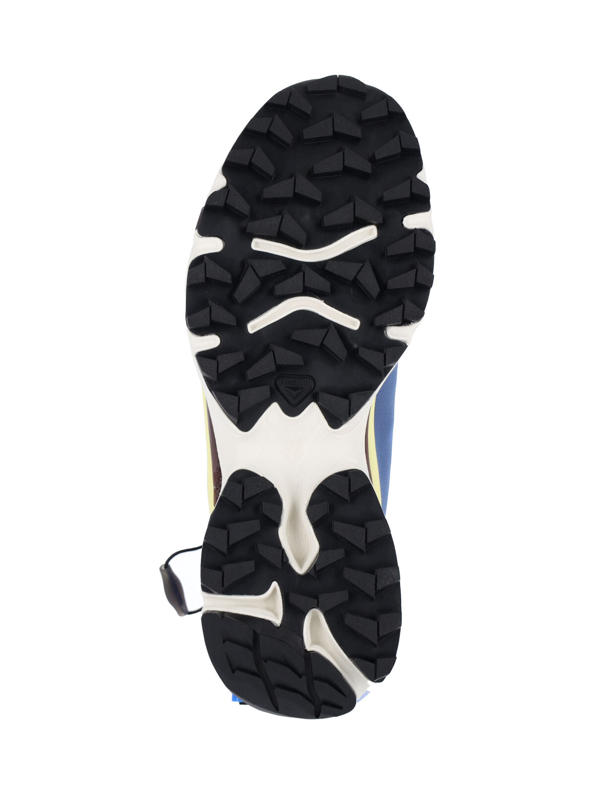 Mesh Blue Sneakers With Green Accents And Numeric Logo