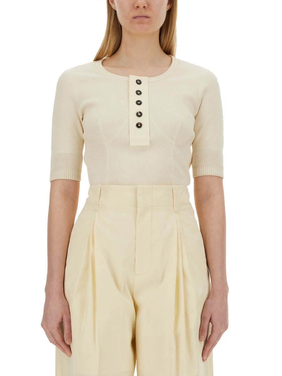 Fitted Jersey T-Shirt in Soft Cotton Blend