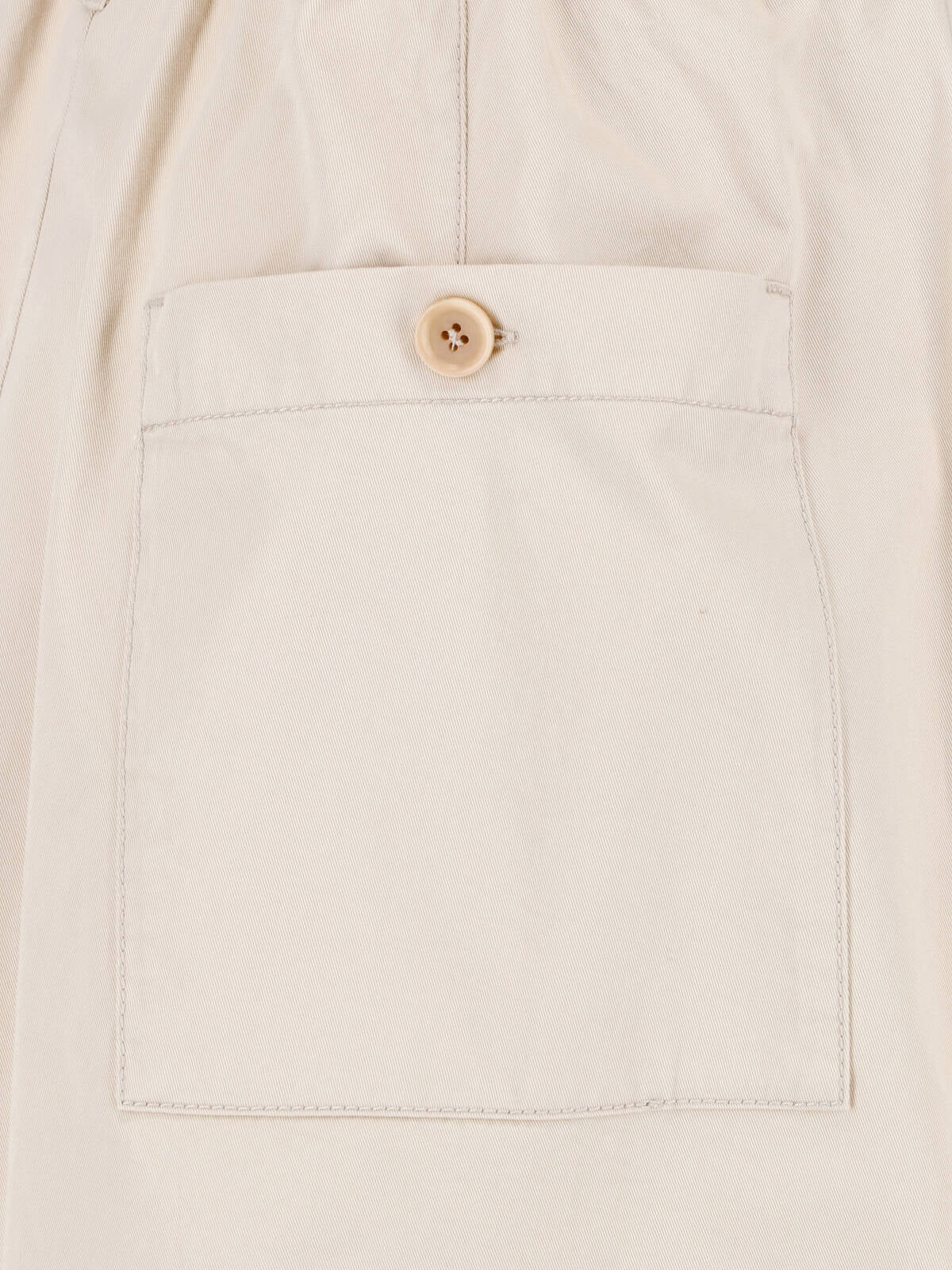 Beige Pleated Midi Cotton Skirt Skirt