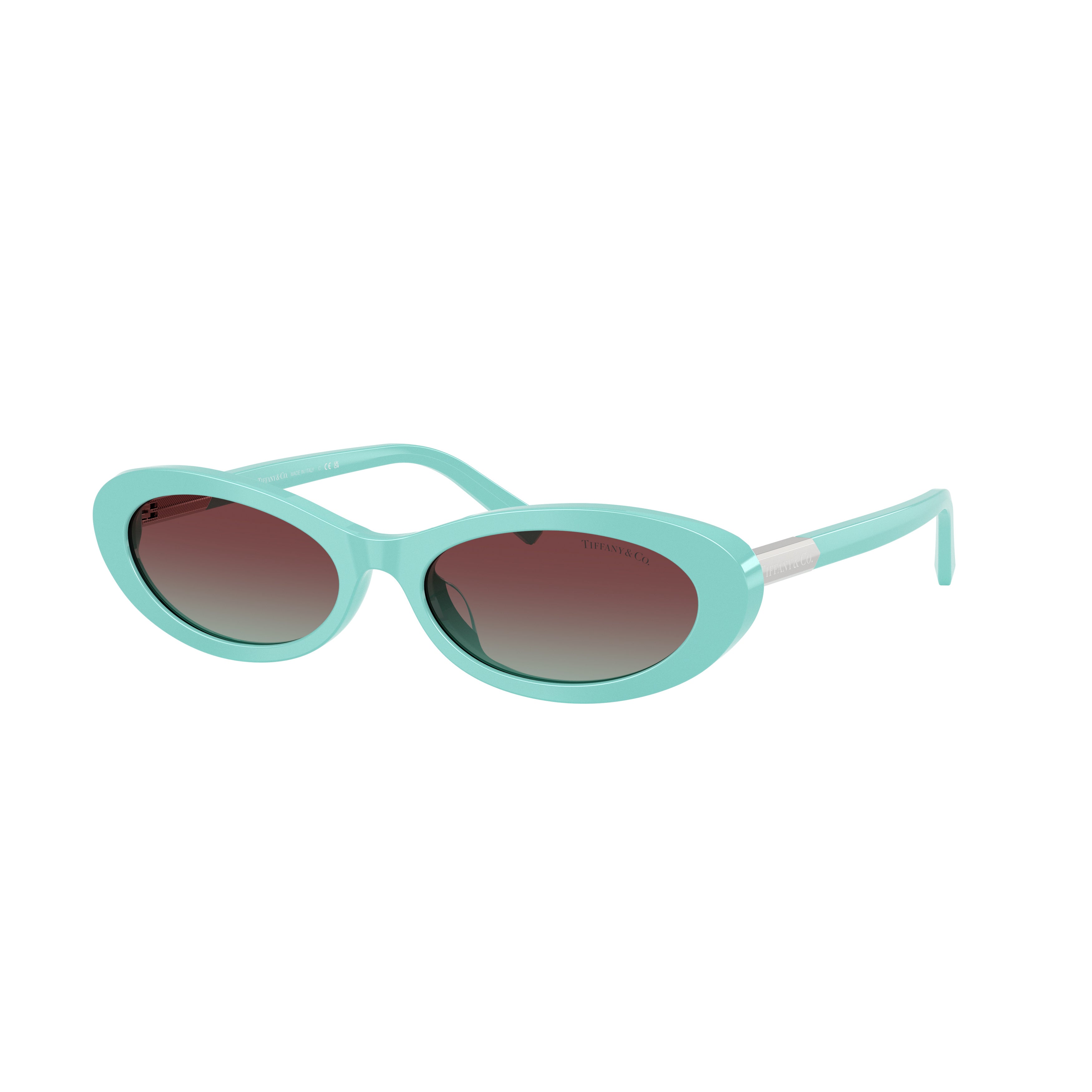 0tf4250 Oval Acetate Sunglasses in Light Turquoise