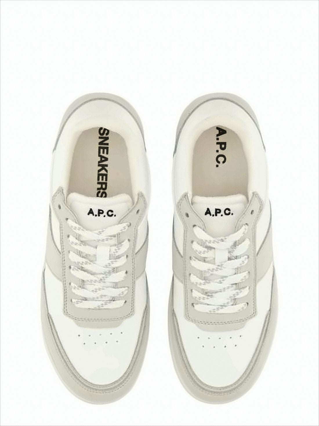 Low-Top Sneakers with Light Grey Suede Overlays